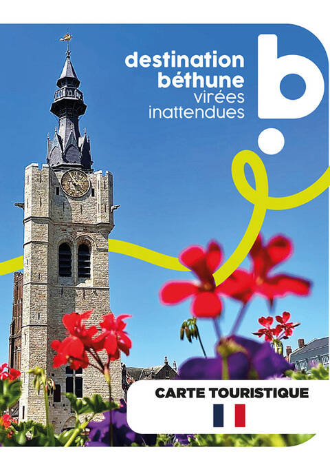 Carte touristique de la région de Béthune Bruay - Destination Béthune Virées Inattendues