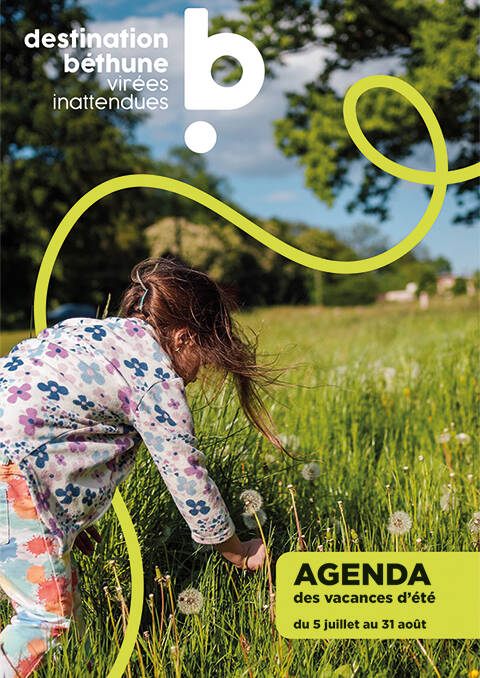 Agenda des vacances de l'été 2025 de la région de Béthune Bruay