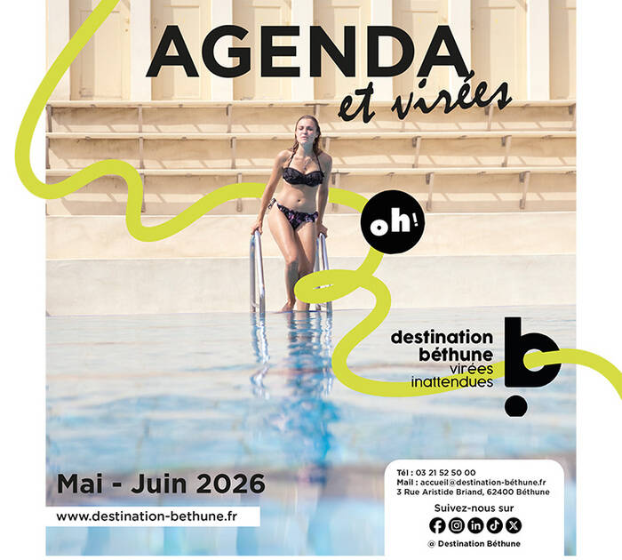 Agenda de la région de Béthune-Bruay mai-juin 2026 - Destination Béthune Virées Inattendues